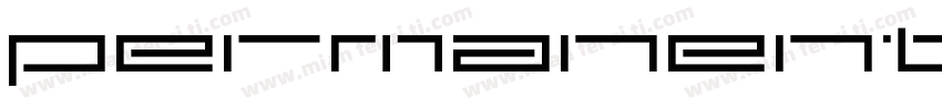 permanent market字体转换